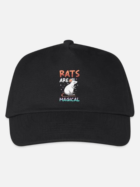 Ratte Einhorn Ratte - Kinder Basecap - Schwarz