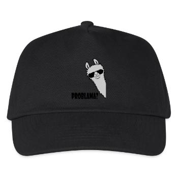 Problama Question Lama - Casquette de baseball Enfant - noir - Devant