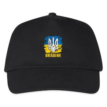 Ukraine - Kinder Basecap - Schwarz - Vorne
