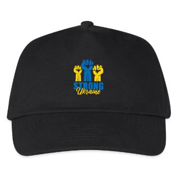 Strong Ukraine Faust - Kinder Basecap - Schwarz - Vorne