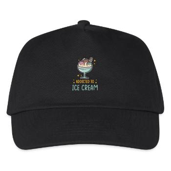Glace - Casquette de baseball Enfant - noir - Devant