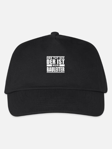 Bauleiter - Kinder Basecap - Schwarz