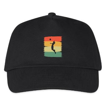 Volleyball - Kinder Basecap - Schwarz - Vorne