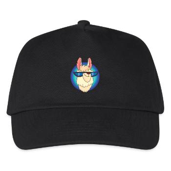Lama frais avec des verres frais - Casquette de baseball Enfant - noir - Devant