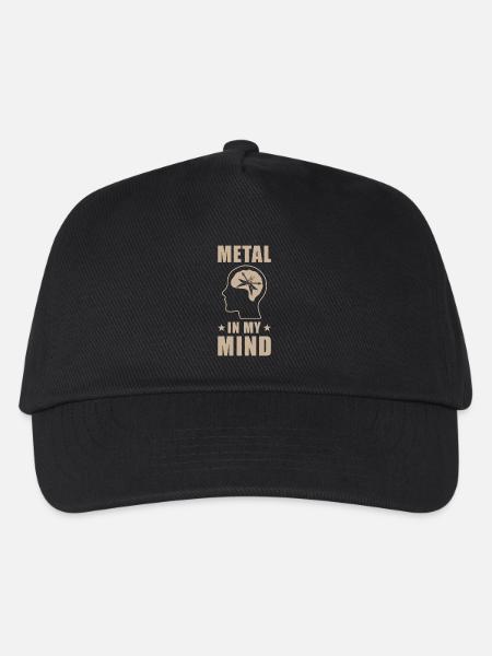 Metal Musik in my Mind - Kinder Basecap - Schwarz