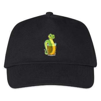 Schlange Saft - Kinder Basecap - Schwarz - Vorne