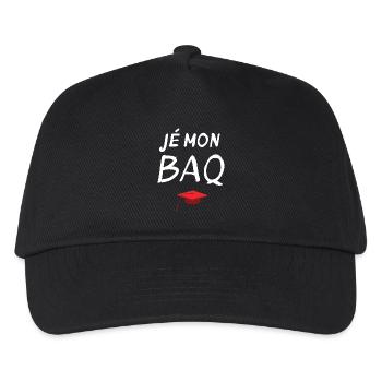 diplôme, bac, bachelier, bachelière - Casquette de baseball Enfant - noir - Devant