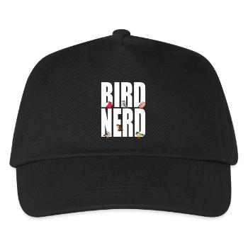 Birds Bird Nerd - Kids’ Baseball Cap - black - Front