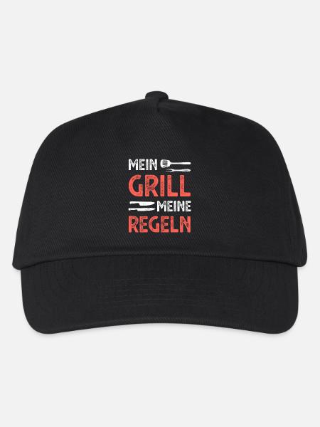 Grill Grillen - Kinder Basecap - Schwarz