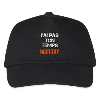 J'ai pas ton temps Morray - Casquette de baseball Enfant - noir - Devant
