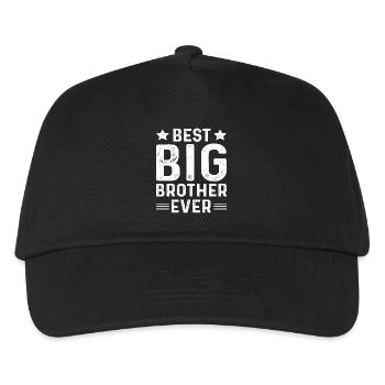Bester Big Brother aller Zeiten - Kinder Basecap - Schwarz - Vorne