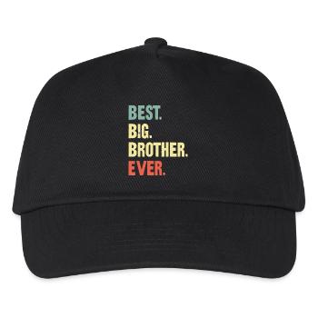Der beste Big Brother aller Zeiten! Bester Big Brother aller Zeiten - Kinder Basecap - Schwarz - Vorne