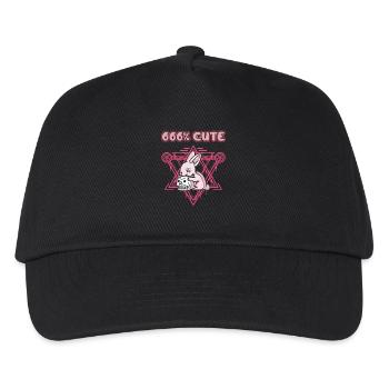 666% Cute kawaii Satanic Goth - Kids’ Baseball Cap - black - Front