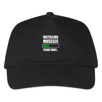 L’installation des muscles muscles installe l’entraînement au gymnase - Casquette de baseball Enfant - noir - Devant
