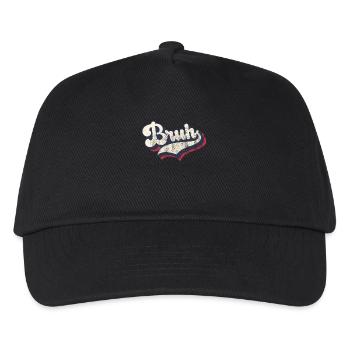 Vintage Retro Bruh Slang Meme Sarkastisch - Kinder Basecap - Schwarz - Vorne