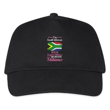 South African gift funny saying South Africa - Kids’ Baseball Cap - black - Front