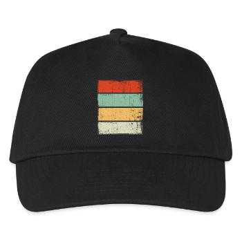 Retro Hintergrund Sunset Grunge - Kinder Basecap - Schwarz - Vorne