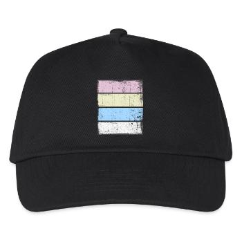 Retro Hintergrund Sunset Grunge Pastell - Kinder Basecap - Schwarz - Vorne