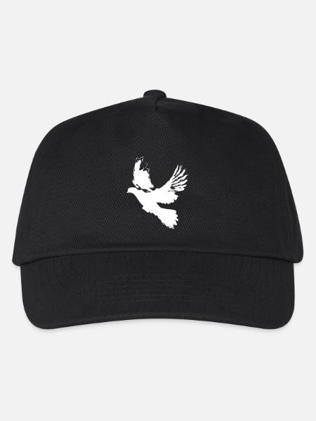 Taube Friedenstaube Design – Symbol der Hoffnung - Kinder Basecap - Schwarz