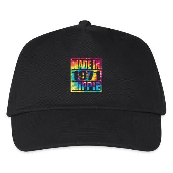 Hippie Birthday 1971 - Kids’ Baseball Cap - black - Front