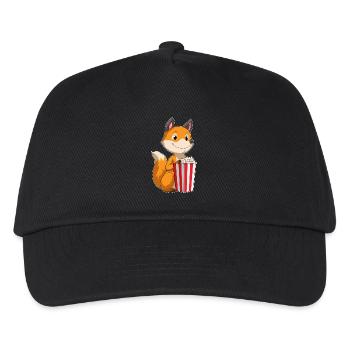 Popcorn renard - Casquette de baseball Enfant - noir - Devant