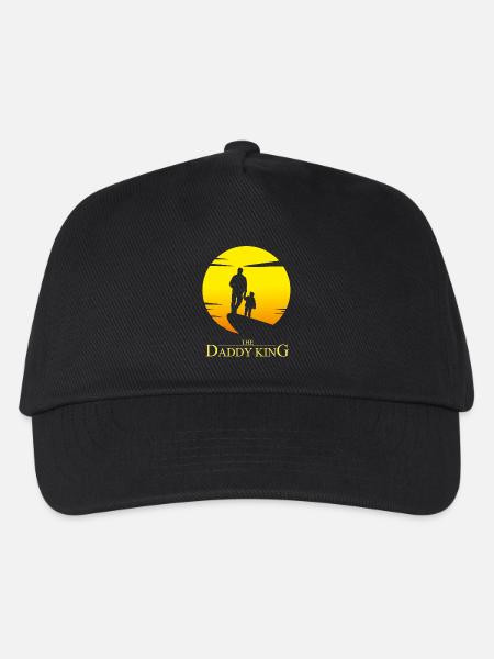 The Daddy King - Daddy Parody Humor - Kids’ Baseball Cap - black