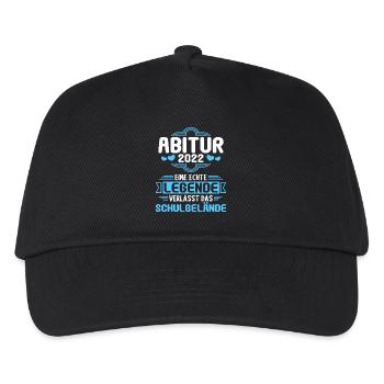 Abitur Gymnasium Damen und Herren Abi 2022 - Kinder Basecap - Schwarz - Vorne