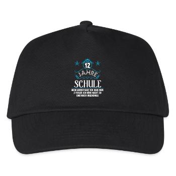 Abitur Gymnasium Damen und Herren Abi 2022 - Kinder Basecap - Schwarz - Vorne