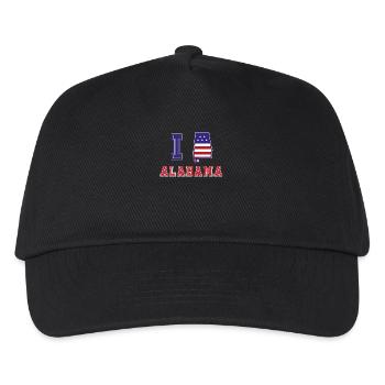 Alabama USA I love Albama - Kinder Basecap - Schwarz - Vorne