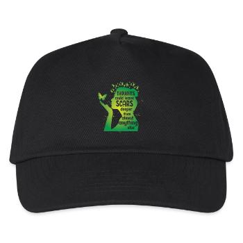 Mental Health Thoughts Could Leave Scars - Kids’ Baseball Cap - black - Front