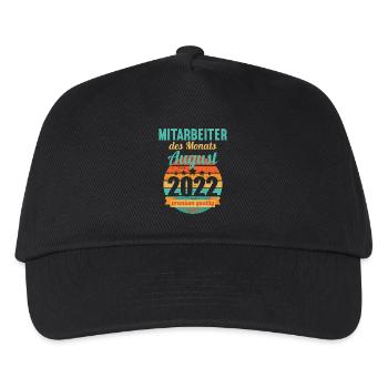 Mitarbeiter des Monats August 2022 - Kinder Basecap - Schwarz - Vorne