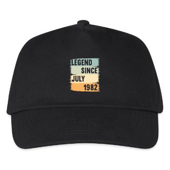 Born July 1982 40 years 40s 40th birthday - Kids’ Baseball Cap - black - Front