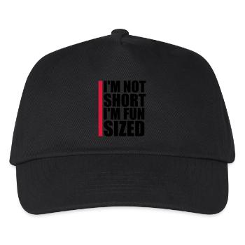 Not short fun sized - Kinder Basecap - Schwarz - Vorne