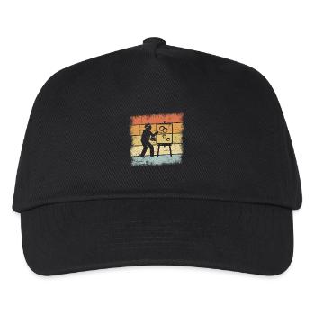 Künstler Geschenk - Kinder Basecap - Schwarz - Vorne