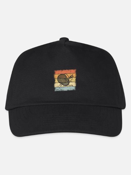 Stricken Motiv - Kinder Basecap - Schwarz