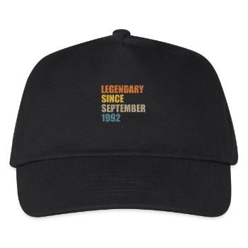 Born September 1992 30 years 30s 30th birthday - Kids’ Baseball Cap - black - Front