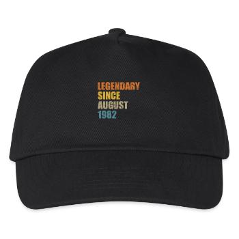 Born August 1982 40 years 40s 40th birthday - Kids’ Baseball Cap - black - Front