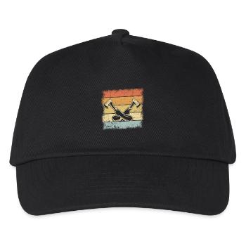 Holzfäller Geschenke - Kinder Basecap - Schwarz - Vorne