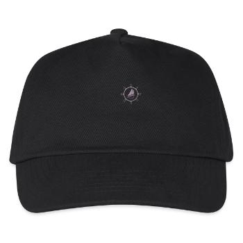 Segeln Segler Segelboot Pocket Design - Kinder Basecap - Schwarz - Vorne