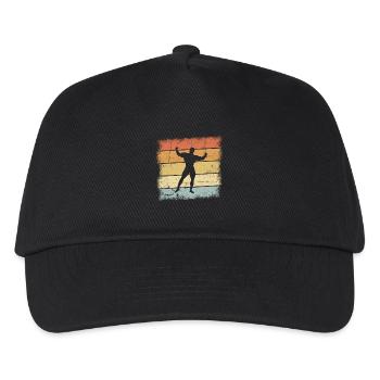 Bodybuilder Sunset - Kinder Basecap - Schwarz - Vorne