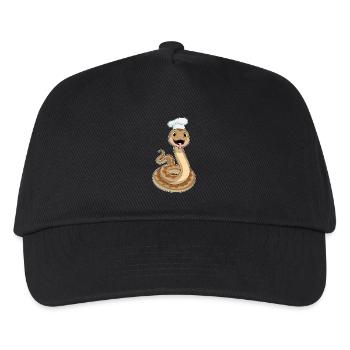Snake Chef Chef Hat Cooking - Kids’ Baseball Cap - black - Front