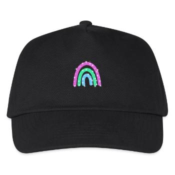 Polysexual Glitter Rainbow - Kids’ Baseball Cap - black - Front