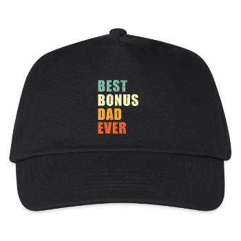 Best Bonus Dad ever - Kids’ Baseball Cap - black - Front