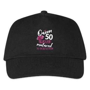 50 year old girl 50 bday Queen 50 birthday - Kids’ Baseball Cap - black - Front