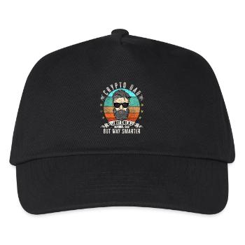 Crypto Dad wie ein normaler Dad - Kinder Basecap - Schwarz - Vorne