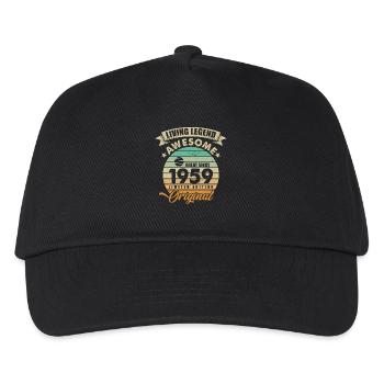 1959 Birthday - Kids’ Baseball Cap - black - Front