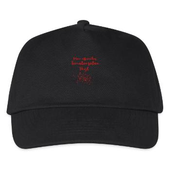 Tomatensoße Flecke - Kinder Basecap - Schwarz - Vorne
