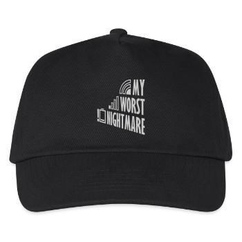 Symbols my worst nightmare - Kids’ Baseball Cap - black - Front