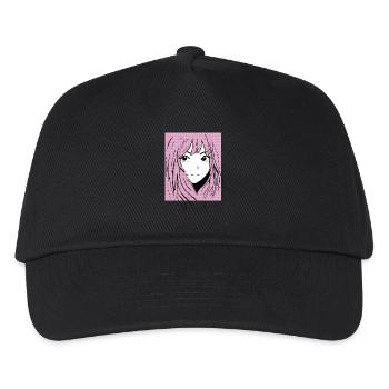 Anime Manga Girl - Kids’ Baseball Cap - black - Front