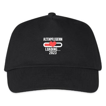 Altenpflegerin 2023 Loading - Kinder Basecap - Schwarz - Vorne